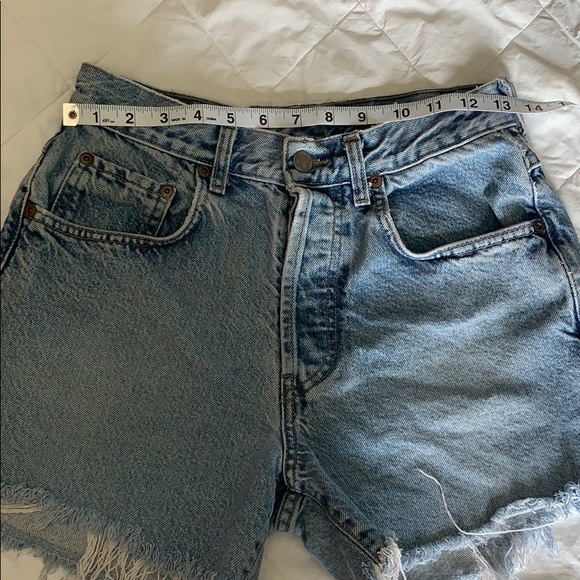 Lucky Brand Dungarees High Waisted Denim Shorts - Picture 5 of 8
